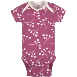 5-Pack Baby Girls Comfy Stretch Ducklings Short Sleeve Onesies® Bodysuits