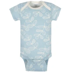 5-Pack Baby Girls Comfy Stretch Flower Pot Short Sleeve Onesies® Bodysuits