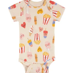 8-Pack Baby Girls Cool Snacks Short Sleeve Onesies® Bodysuits