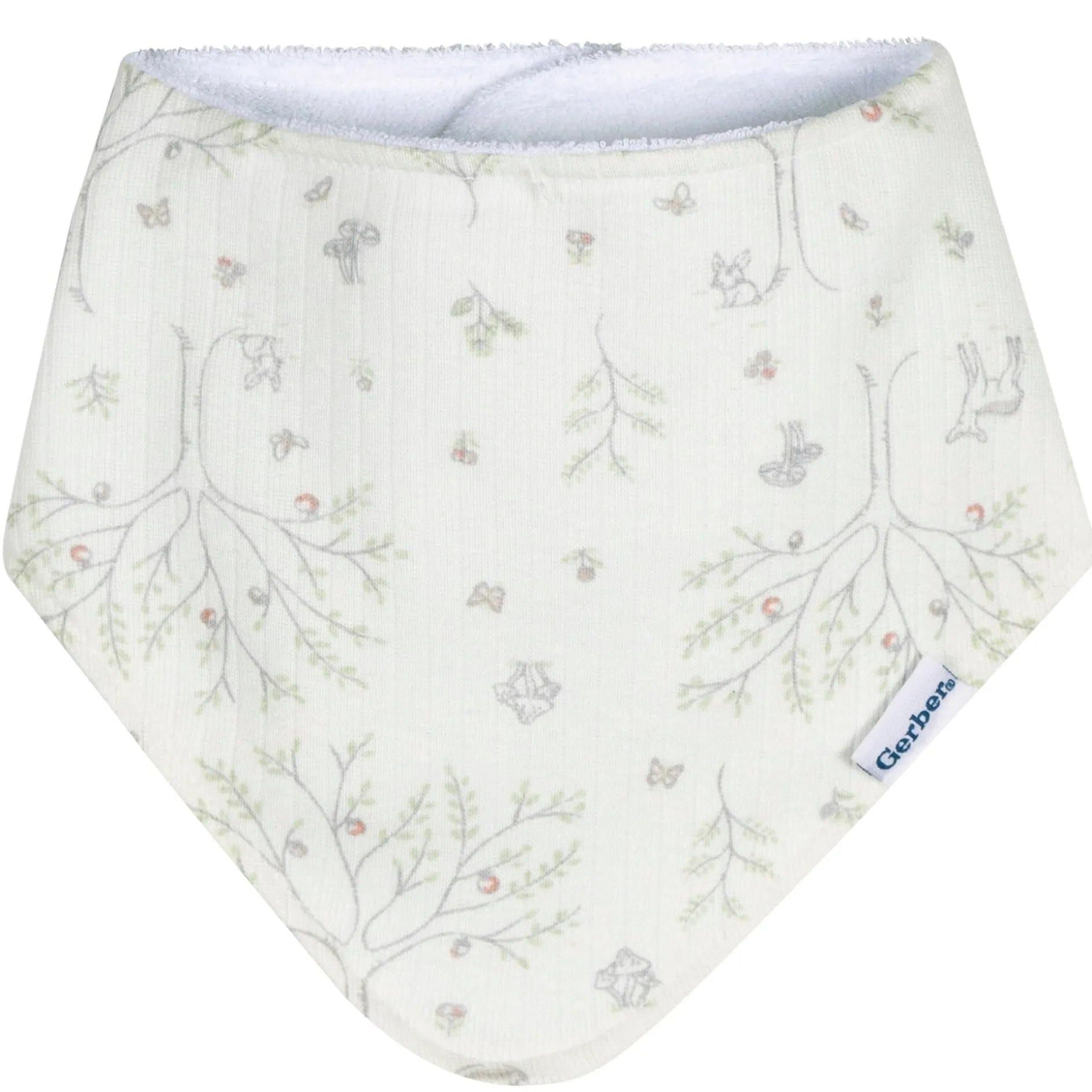 3-Pack Baby Girls Deer Bandana Bib