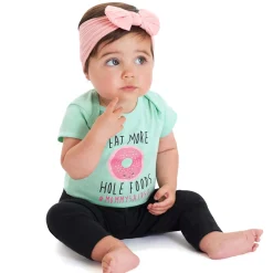 4-Pack Baby Girls Dots Pants