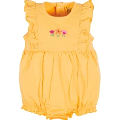 3-Pack Baby Girls Floral Fox Rompers