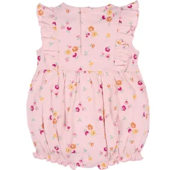 3-Pack Baby Girls Floral Fox Rompers