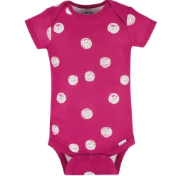 8-Pack Baby Girls Floral Fox Short Sleeve Onesies® Bodysuits