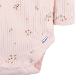 2-Pack Baby Girls Floral Henley Onesies® Bodysuits