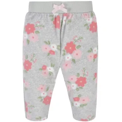 4-Pack Baby Girls Floral Microfleece Pants