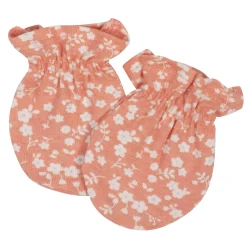 4-Pack Baby Girls Flower Pot No Scratch Mittens