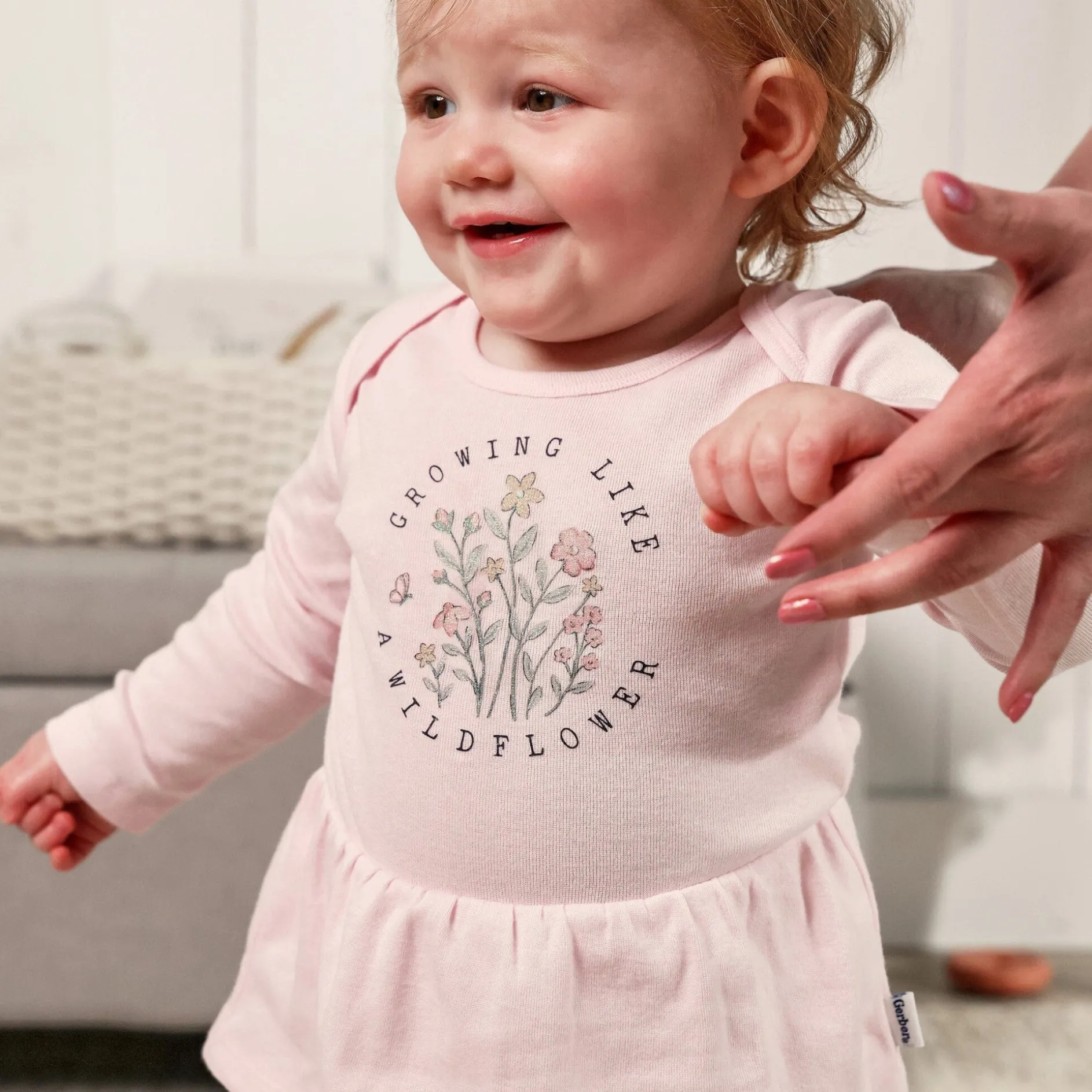 5-Pack Baby Girls Flowers Long Sleeve Bodysuits