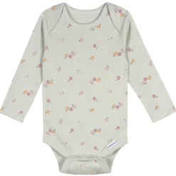 5-Pack Baby Girls Flowers Long Sleeve Bodysuits