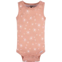 5-Pack Baby Girls Flowers Sleeveless Onesies® Bodysuits