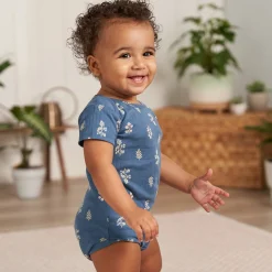 6-Pack Baby Girls Garden Floral Bodysuits