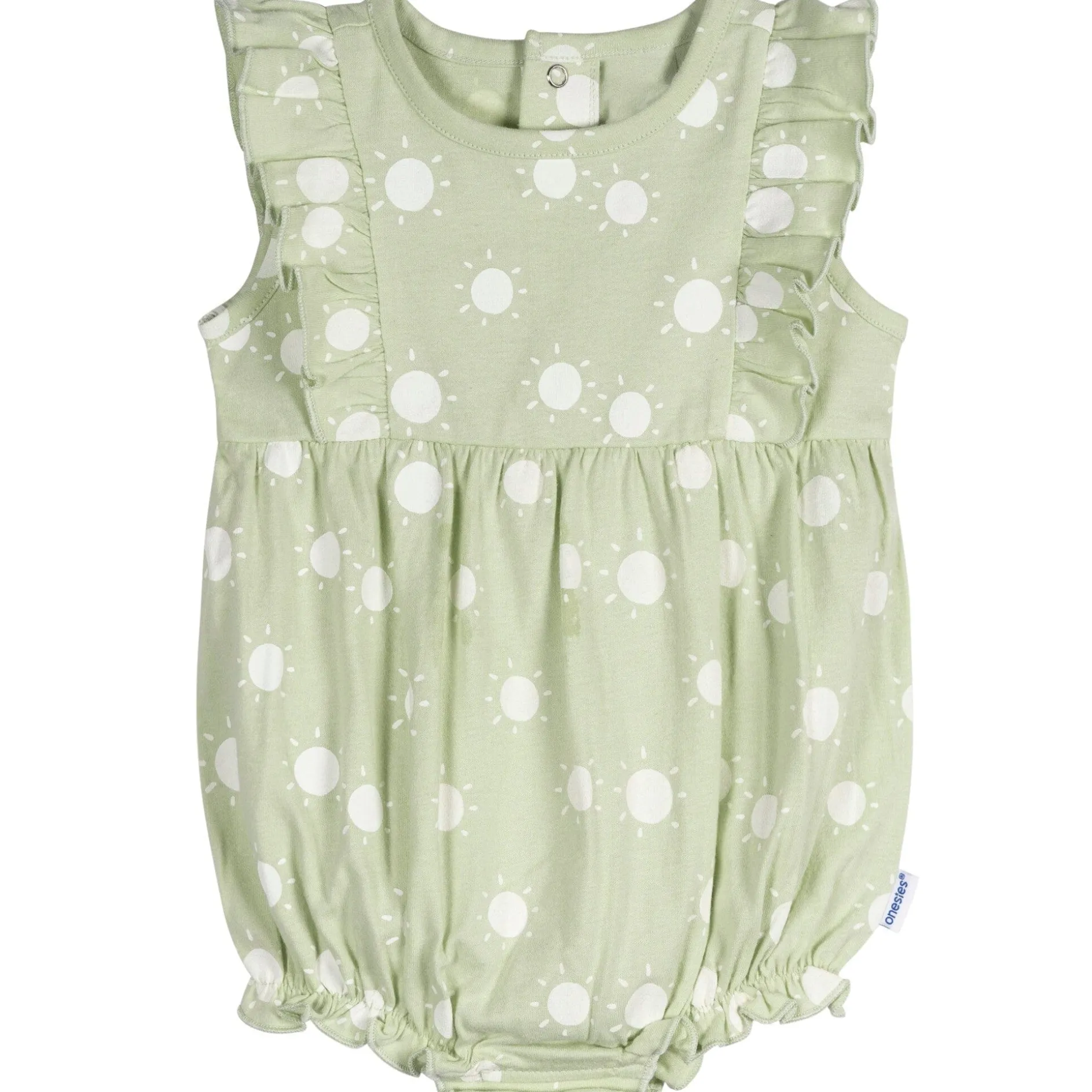 3-Pack Baby Girls Garden Rompers