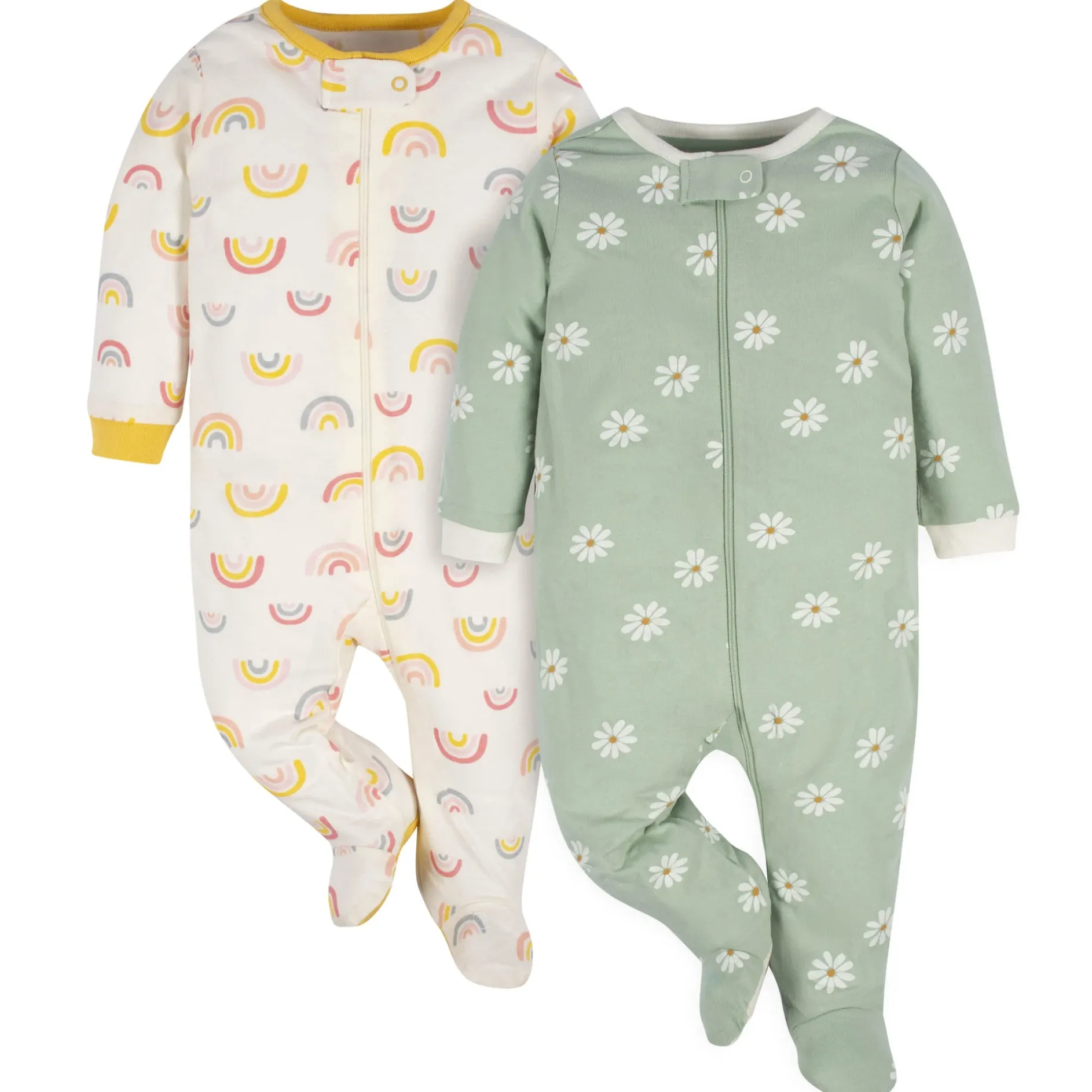 2-Pack Baby Girls Golden Floral Sleep 'N Plays