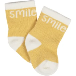 8-Pack Baby Girls Golden Floral Jersey Wiggle Proof® Socks