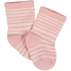 8-Pack Baby Girls Golden Floral Jersey Wiggle Proof® Socks