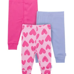 3-Pack Baby Girls Hearts Active Pants