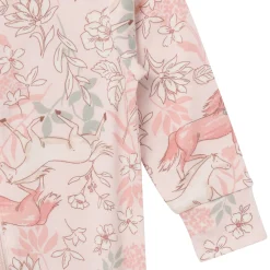2-Pack Baby Girls Horses Zip Front Viscose Rompers
