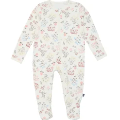2-Pack Baby Girls Ivory Wildflower Sleep 'N Plays With Mitten Cuffs