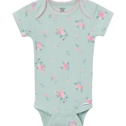 4-Pack Baby Girls Ladybug Pink Short Sleeve Bodysuits