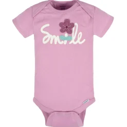 5-Pack Baby Girls Lavender Garden Onesies® Bodysuits