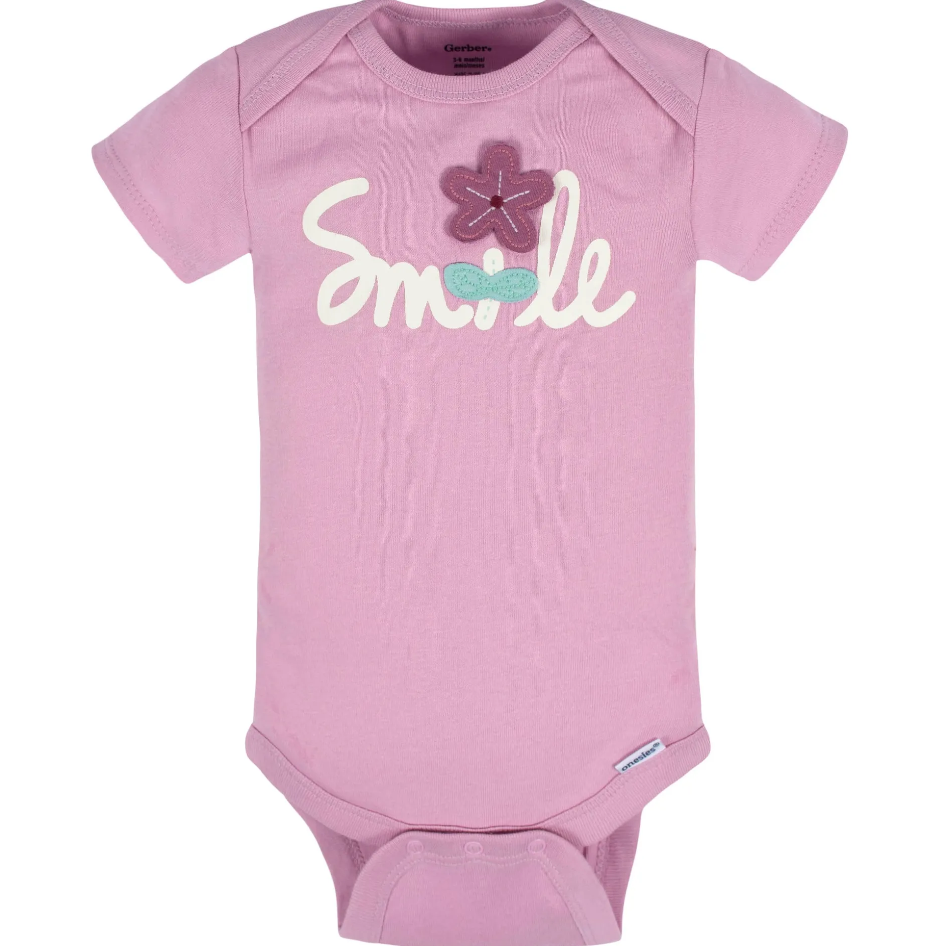 5-Pack Baby Girls Lavender Garden Onesies® Bodysuits