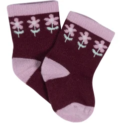 8-Pack Baby Girls Lavender Garden Jersey Wiggle Proof® Socks
