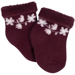 12-Pack Baby Girls Lavender Garden Terry Wiggle Proof® Socks