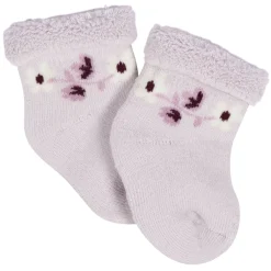 12-Pack Baby Girls Lavender Garden Terry Wiggle Proof® Socks