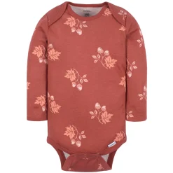 6-Pack Baby Girls Leaves Onesies® Bodysuits