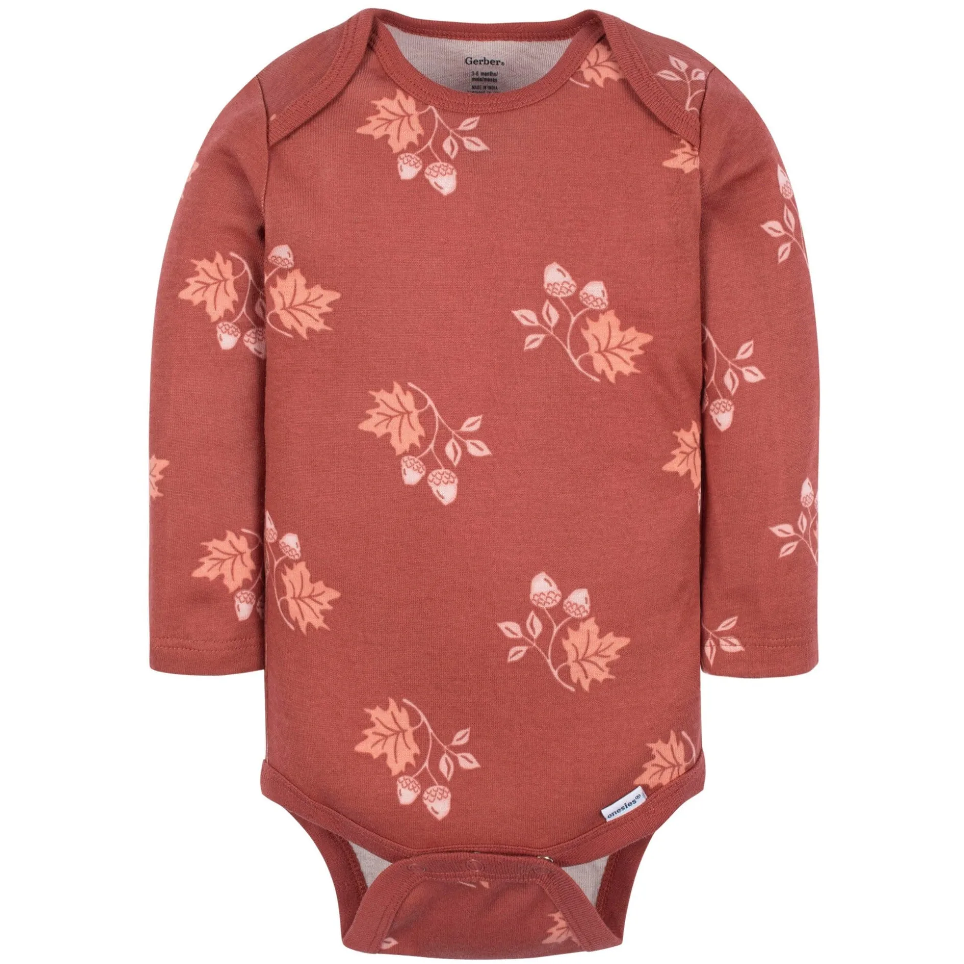 6-Pack Baby Girls Leaves Onesies® Bodysuits