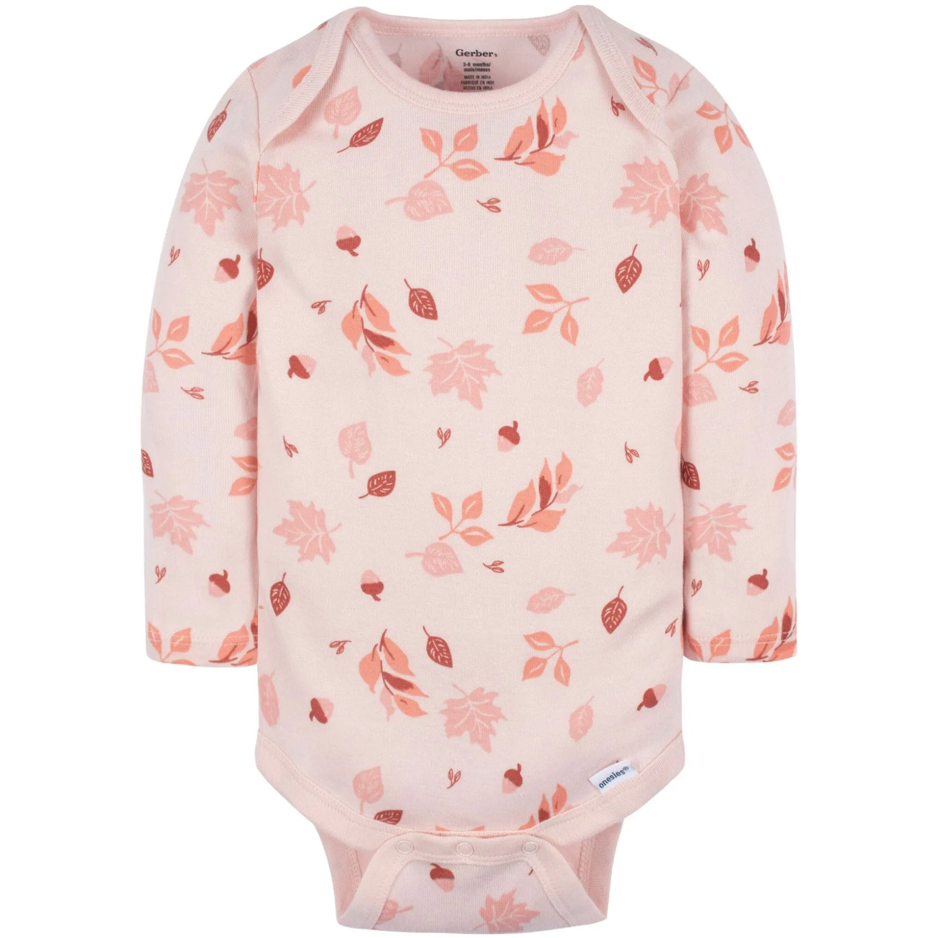 6-Pack Baby Girls Leaves Onesies® Bodysuits