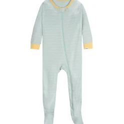 4-Pack Baby Girls Lemons Snug Fit Footed Pajamas