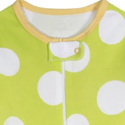 4-Pack Baby Girls Lemons Snug Fit Footed Pajamas