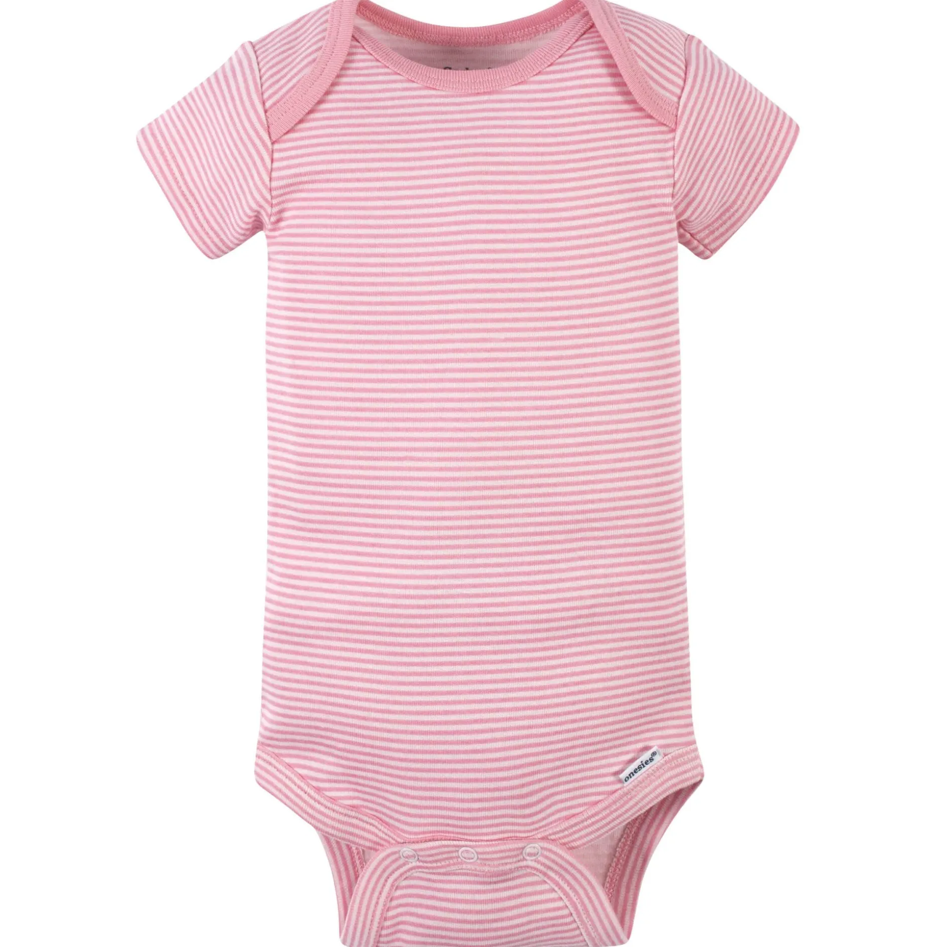 8-Pack Baby Girls Leopard Short Sleeve Onesies® Bodysuits