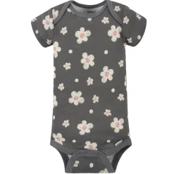 8-Pack Baby Girls Leopard Short Sleeve Onesies® Bodysuits