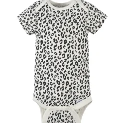 8-Pack Baby Girls Leopard Short Sleeve Onesies® Bodysuits