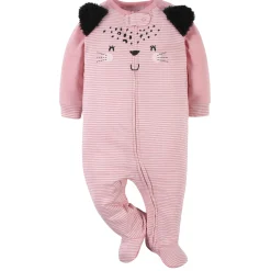2-Pack Baby Girls Leopard Sleep 'N Plays
