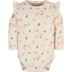 2-Pack Baby Girls Mushrooms Long Sleeve Onesies® Bodysuits