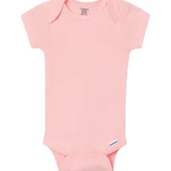 5-Pack Baby Girls Pastels Short Sleeve Bodysuits
