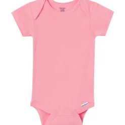 5-Pack Baby Girls Pastels Short Sleeve Bodysuits