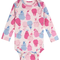 6-Pack Baby Girls Pears Long Sleeve Onesies® Bodysuits