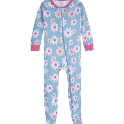 4-Pack Baby Girls Pears Snug Fit Footed Pajamas
