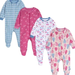 4-Pack Baby Girls Pear-Y Sweet Sleep 'N Plays