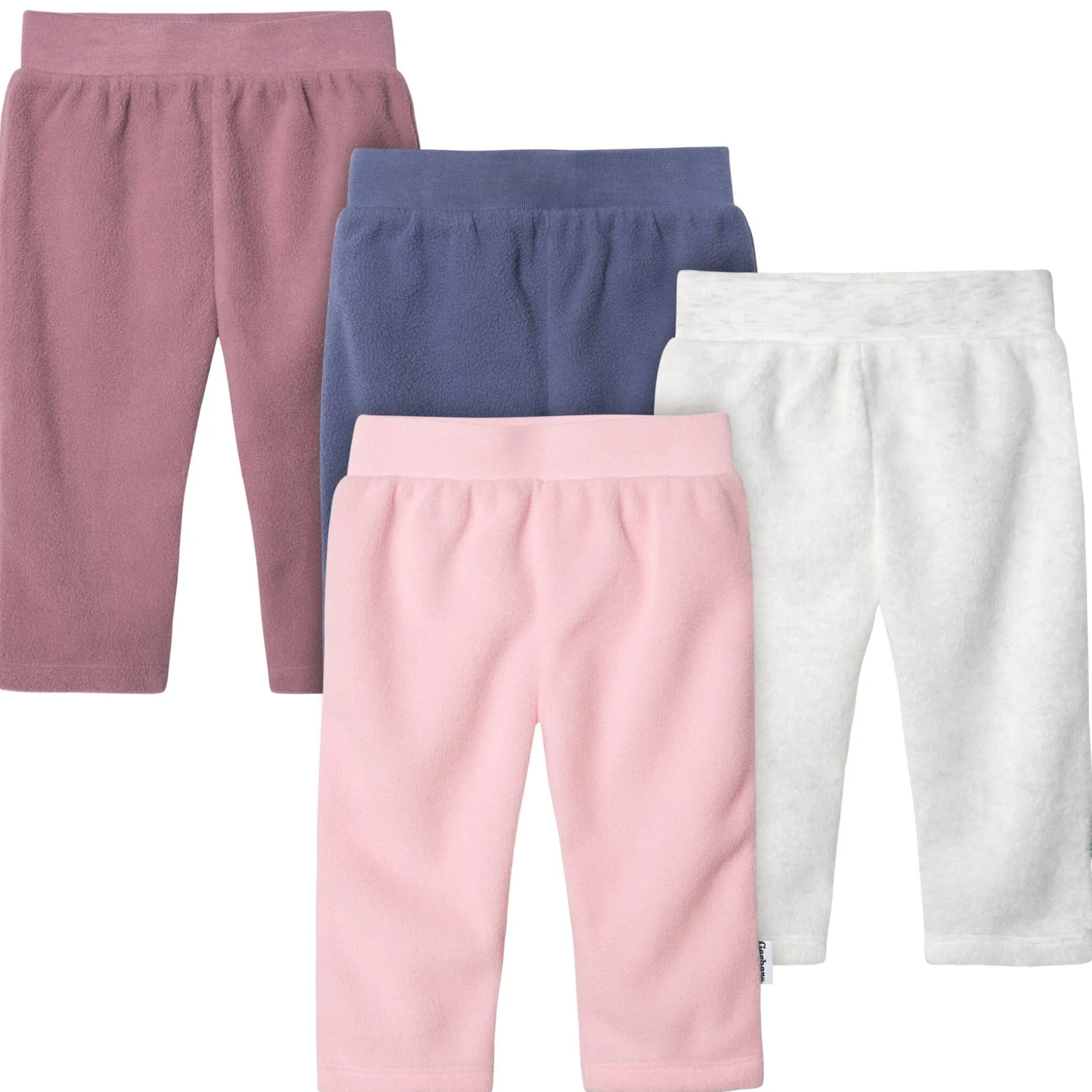 4-Pack Baby Girls Pink Fleece Pants