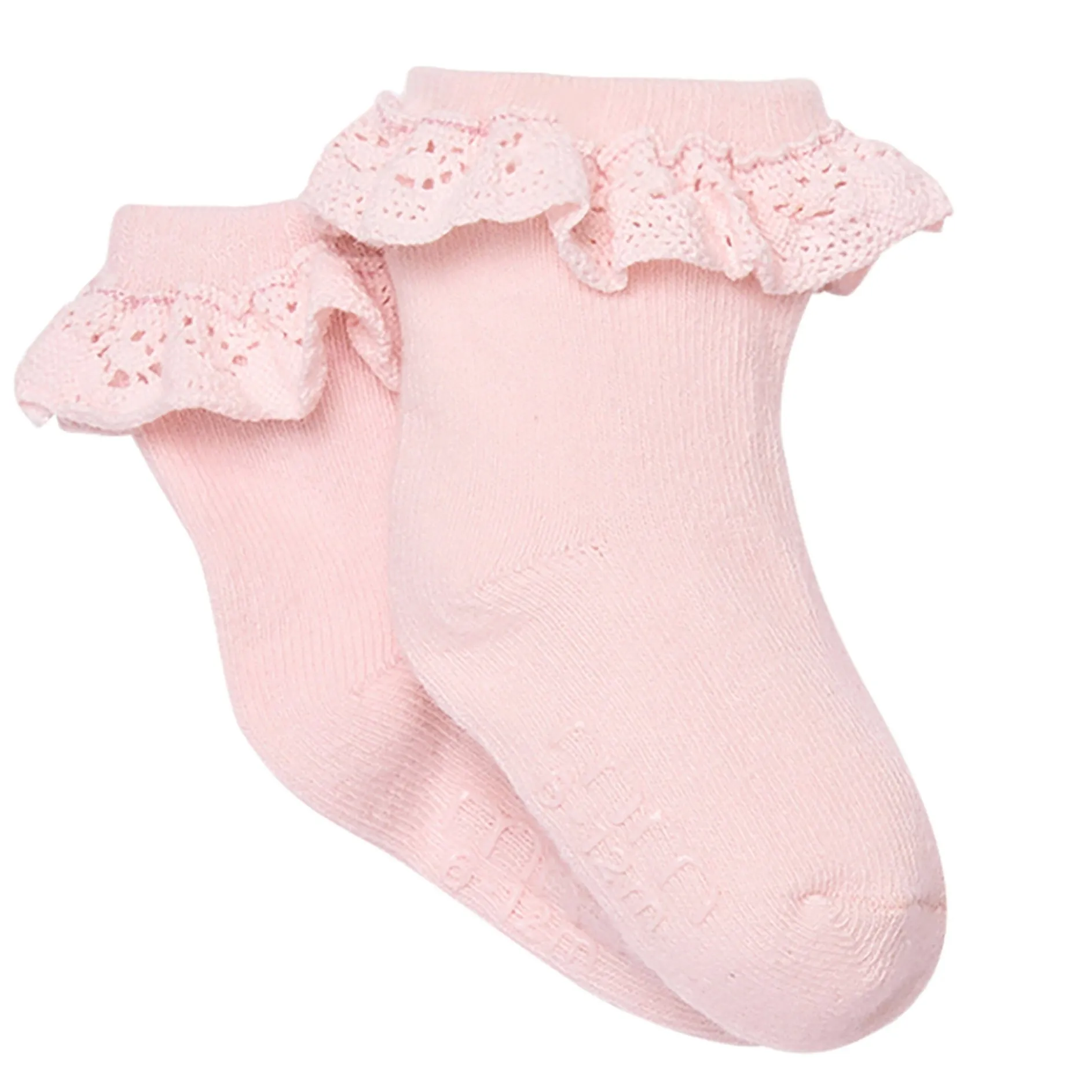 3-Pack Baby Girls Pink Lace Socks