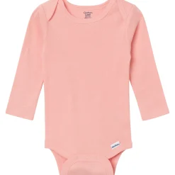 6-Pack Baby Girls Pink, Purple and Green Long Sleeve Bodysuits