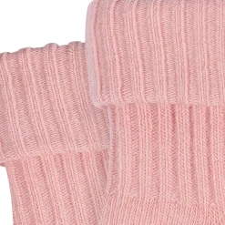4-Pack Baby Girls Pink Rolled Cuff Ribbed Socks