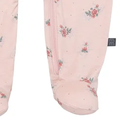 2-Pack Baby Girls Pink Roses Sleep 'N Plays With Mitten Cuffs