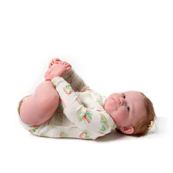 6-Pack Baby Girls Puppies Long Sleeve Onesies® Bodysuits