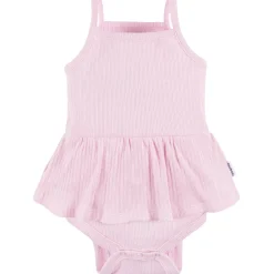 3-Pack Baby Girls Purple, Oatmeal, & Peach Sleeveless Skirted Onesies® Bodysuits